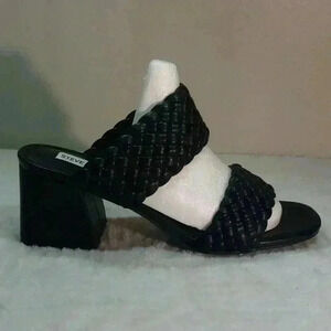 Tielo Womens Faux Leather Slip On Heels